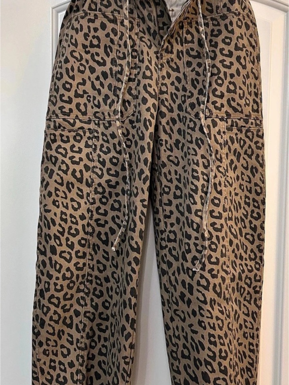 Mindy Mae's Market Bowie Pants - Leopard Wide Leg Pants Size 8